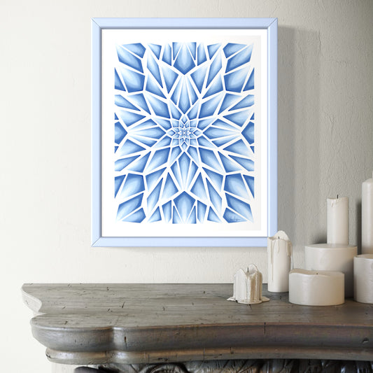 147 - Ice Queen: Mosaic Ice Print