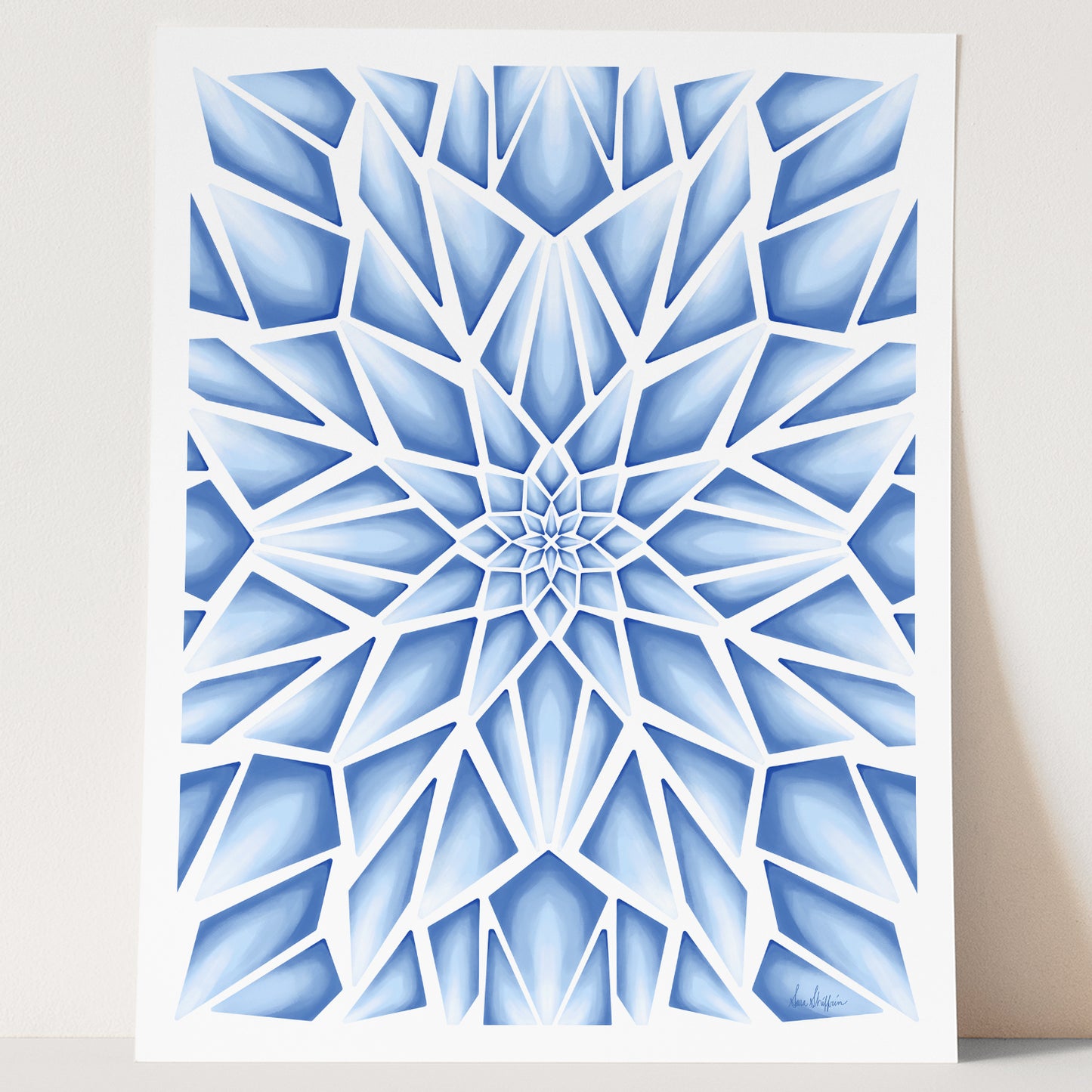 147 - Ice Queen: Mosaic Ice Print
