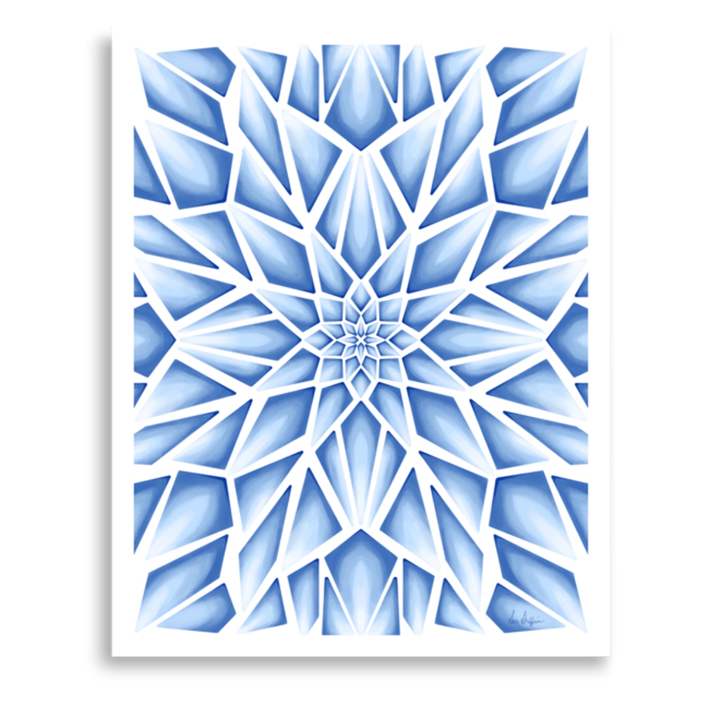 147 - Ice Queen: Mosaic Ice Print