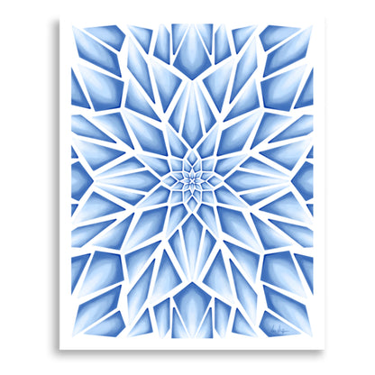147 - Ice Queen: Mosaic Ice Print