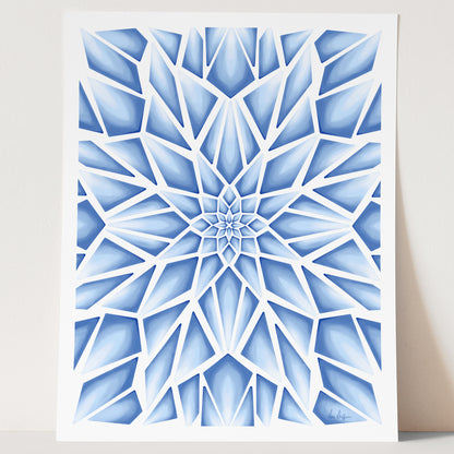 147 - Ice Queen: Mosaic Ice Print